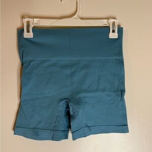 Colsie Ribbed Blue Biker Shorts